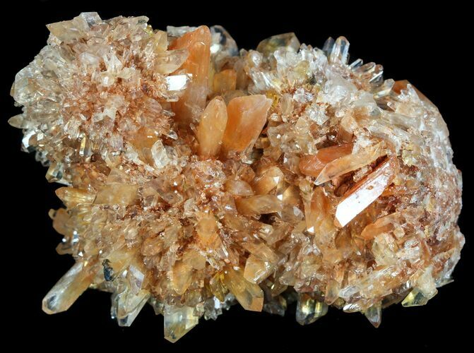 Orange Creedite Crystal Cluster - Durango, Mexico #51646